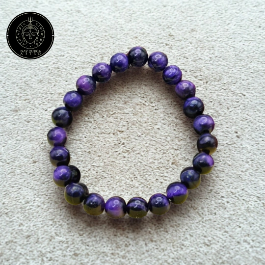 Purple Tiger Bracelet - To Control Anxieties & Nervousness